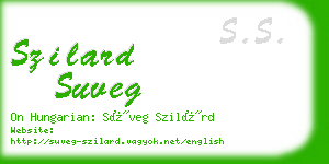 szilard suveg business card